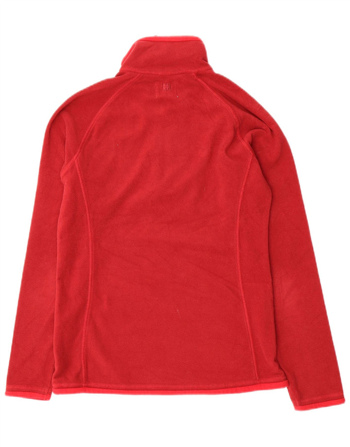 Jersey de forro polar con cuello y cremallera para mujer Mountain Warehouse UK 8 Small Poliéster rojo
