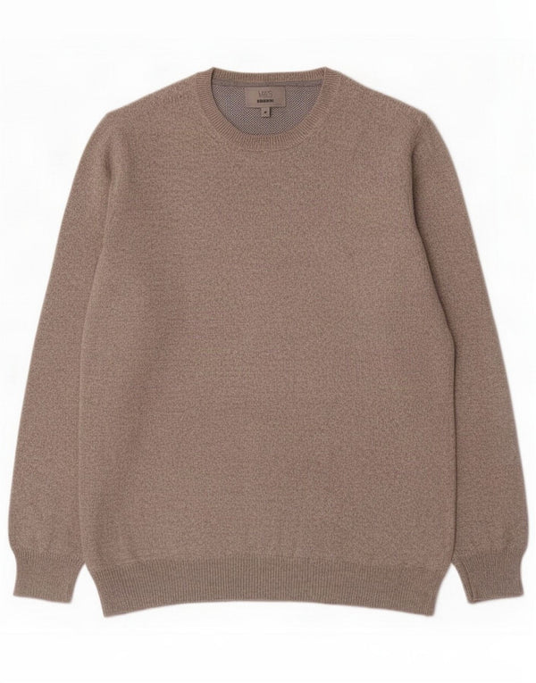 Marks & Spencer Mens Crew Neck Jumper Sweater Medium Grey Flecked