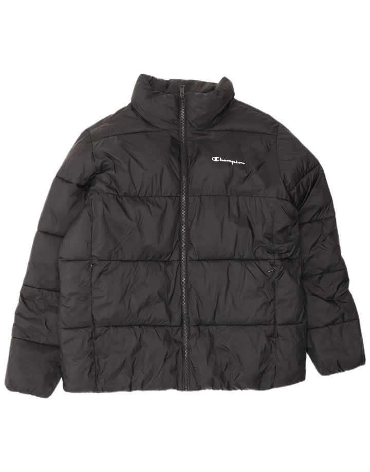 Champion Chaqueta acolchada para hombre UK 40 Large Poliamida negra