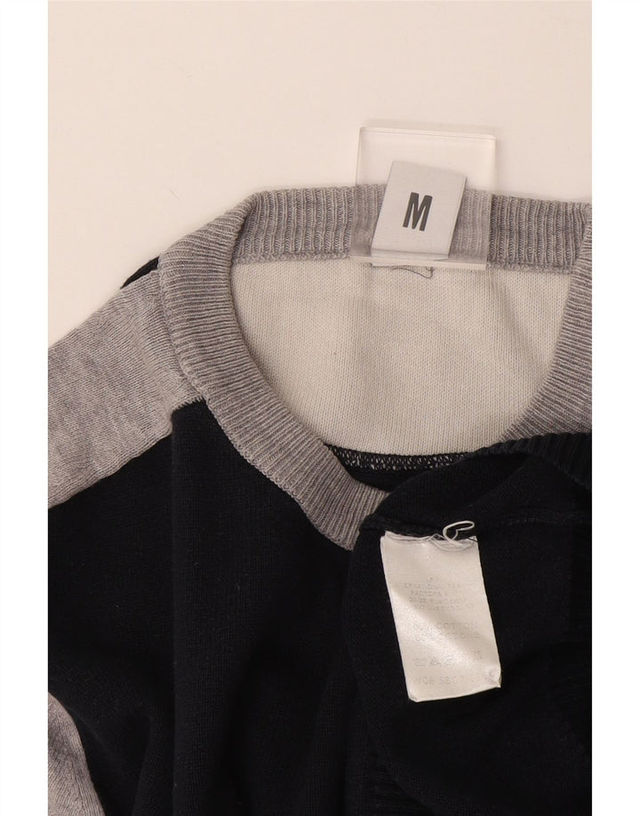 Bikkembergs Jersey De Cuello Redondo Para Hombre Azul Marino Medio Colorblock