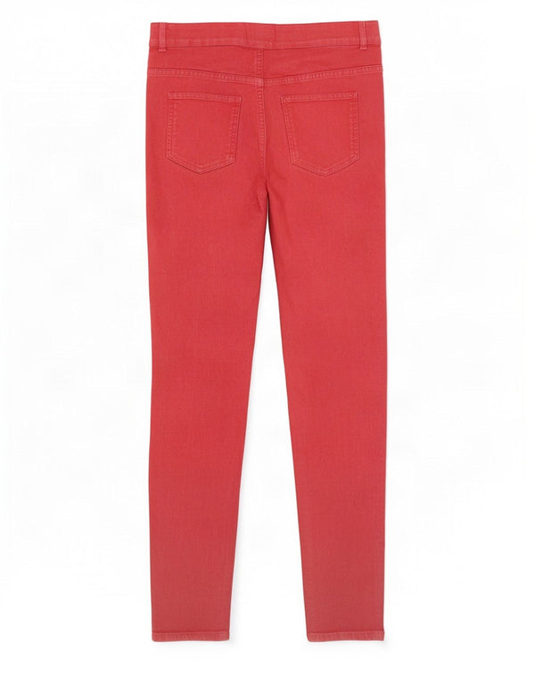 Marks & Spencer Jeans Jegging para Mujer UK 12 Medium W30 L27 Algodón Rojo