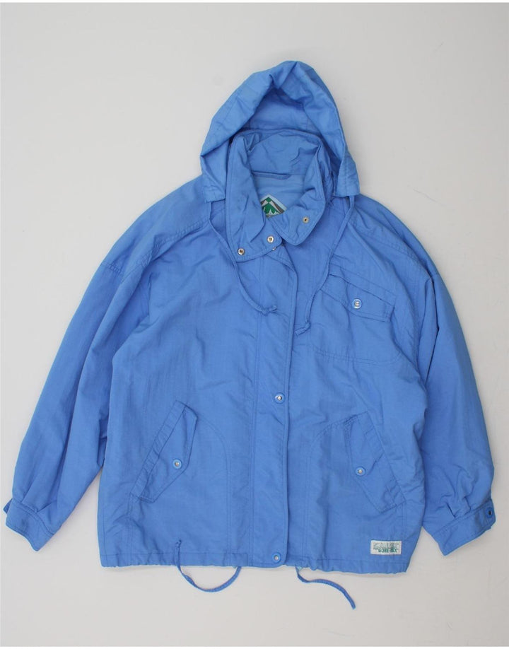 KLEPPER Womens Gore-Tex Oversized Windbreaker Jacket UK 12 Medium  Blue Vintage Klepper and Second-Hand Klepper from Messina Hembry 
