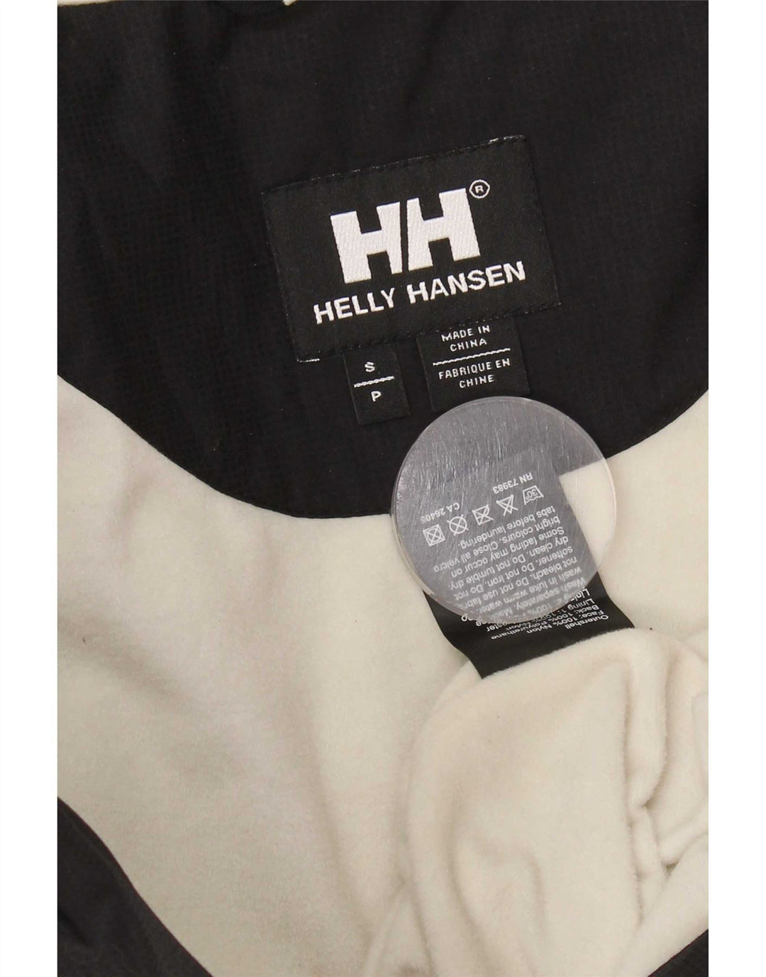 Helly Hansen Chaqueta cortavientos con capucha para mujer UK 40 Small Black Colourblock
