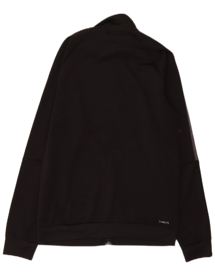 Adidas Mens Climalite Chándal Top Chaqueta UK 40/42 Mediano Negro Poliéster