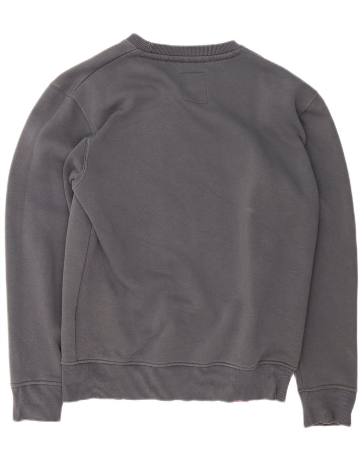 Alpha Industries Sudadera Gráfica para Hombre Jersey Pequeño Algodón Gris