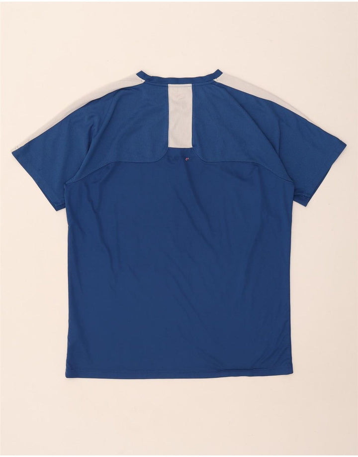 PUMA Camiseta para hombre Top Large Blue Colourblock Poliéster