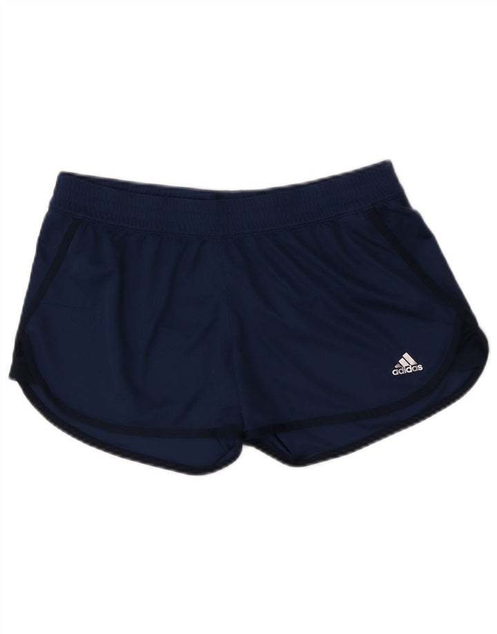 Adidas Mujer Climalite Sport Shorts UK 12/14 Medio Azul Marino Poliéster