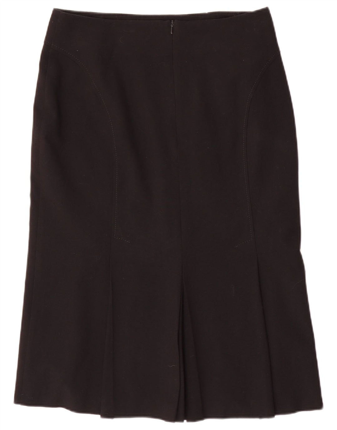 Marks & Spencer Falda recta para mujer UK 12 Medium W30 Poliéster negro