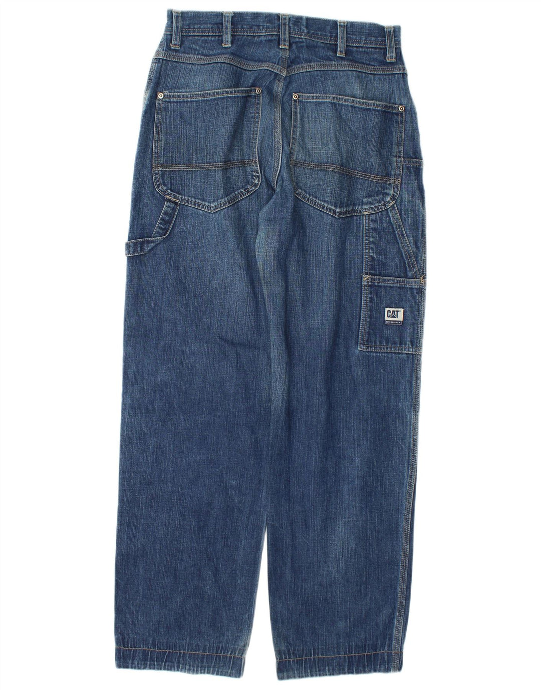 Caterpillar Jeans rectos cargo para hombre W28 L31 Algodón azul