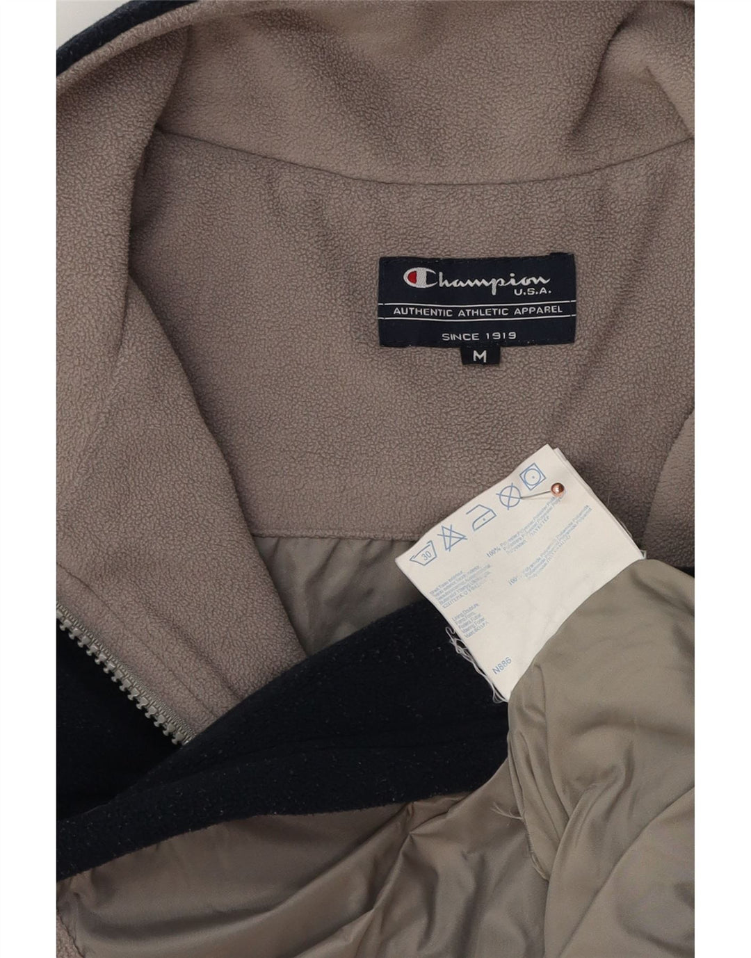 Champion Chaqueta polar para hombre UK 38 Medium Azul marino Poliéster