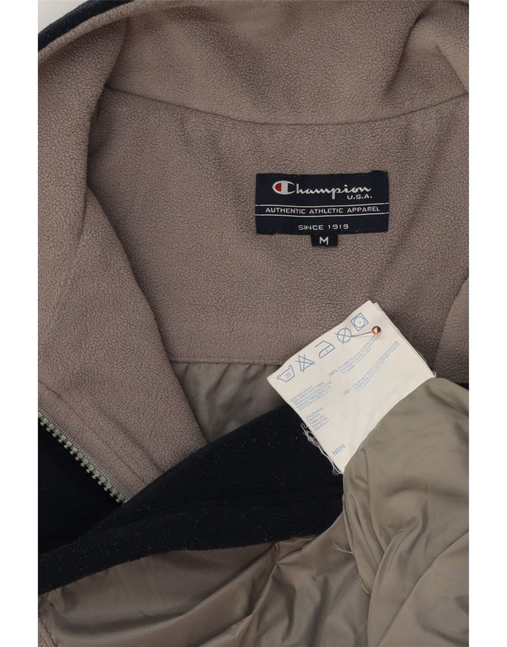 Champion Chaqueta polar para hombre UK 38 Medium Azul marino Poliéster