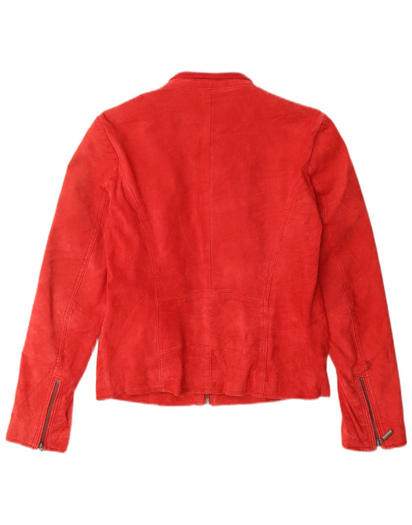 Cache Chaqueta de gamuza para mujer US 2 XS Cuero rojo