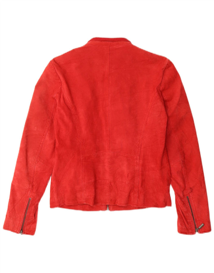 Cache Chaqueta de gamuza para mujer US 2 XS Cuero rojo