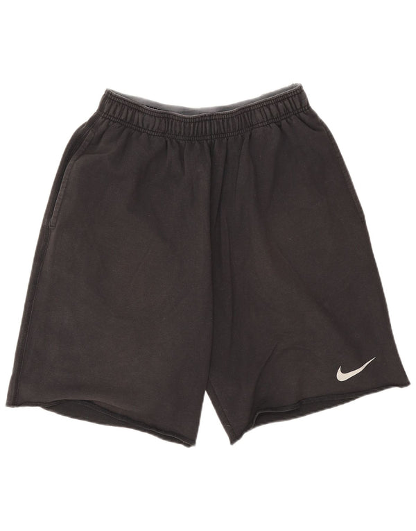 Nike Dri Fit - Pantalones cortos deportivos para hombre, algodón negro mediano