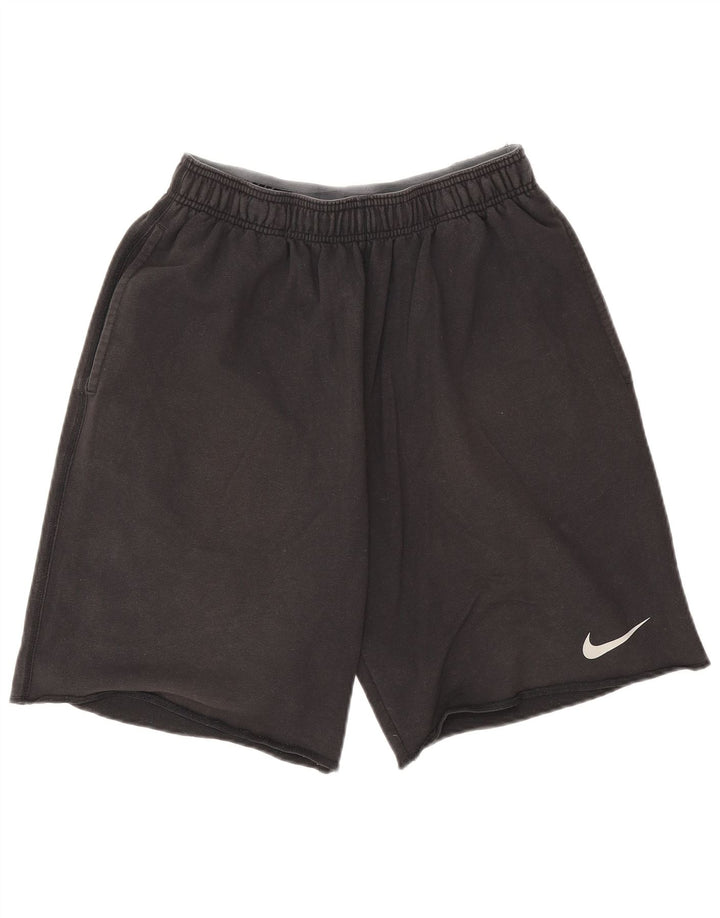 Nike Dri Fit - Pantalones cortos deportivos para hombre, algodón negro mediano