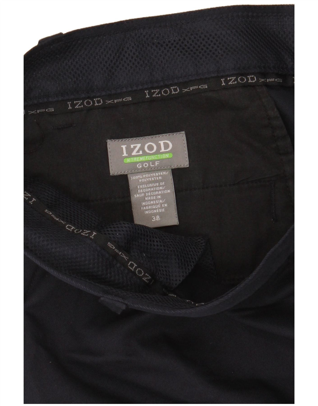 IZOD Pantalones cortos cargo para hombre W38 XL Poliéster azul marino