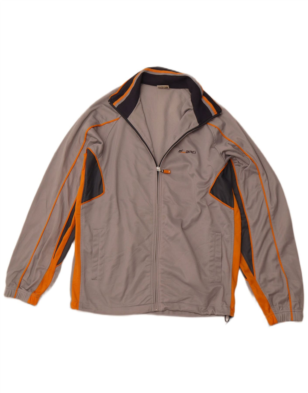 BRUGI Hombre Chándal Top Chaqueta Poliéster Color Block Gris Medio