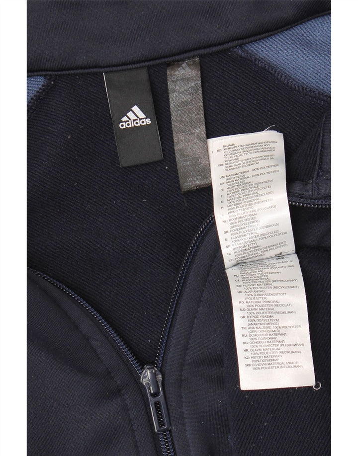 ADIDAS Chaqueta superior de chándal con gráfico para hombre XL Azul marino Colorblock