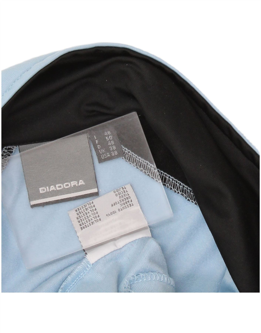 DIADORA Chaqueta de chándal para hombre ES 38 Azul medio Poliéster color block