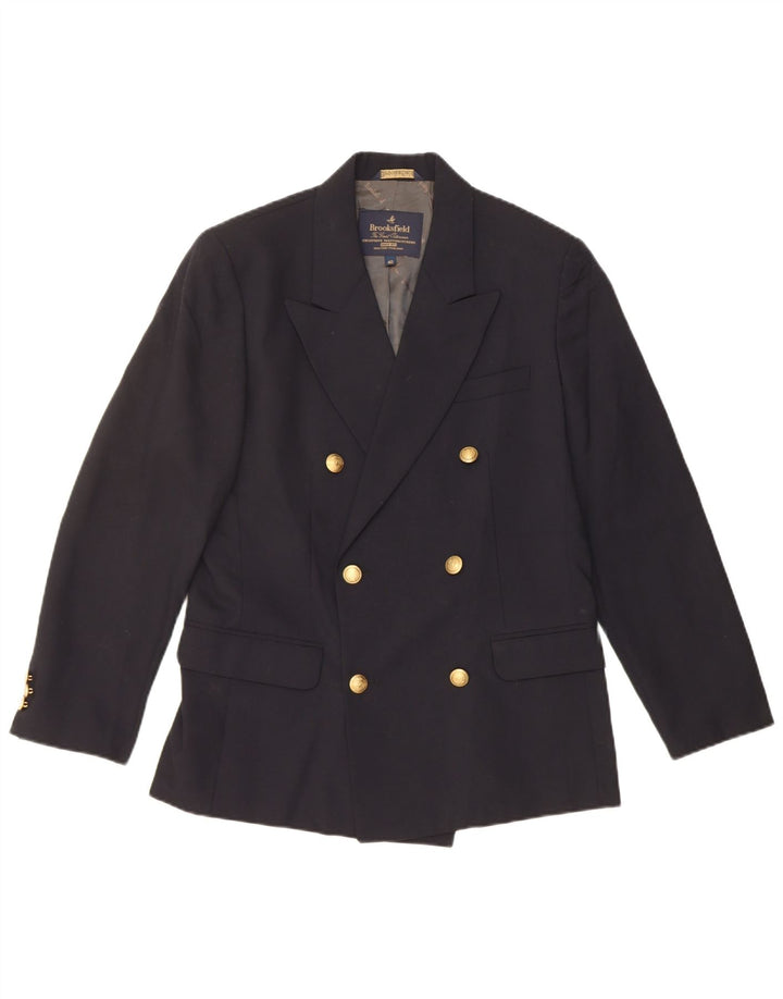 BROOKSFIELD Womens Double Breasted Blazer Jacket IT 40 Small Black