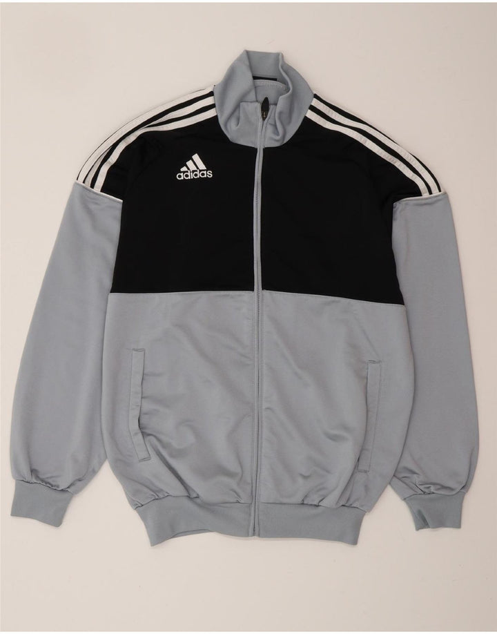 ADIDAS Chaqueta de chándal holgada para hombre UK 36/38 Small Blue Colourblock