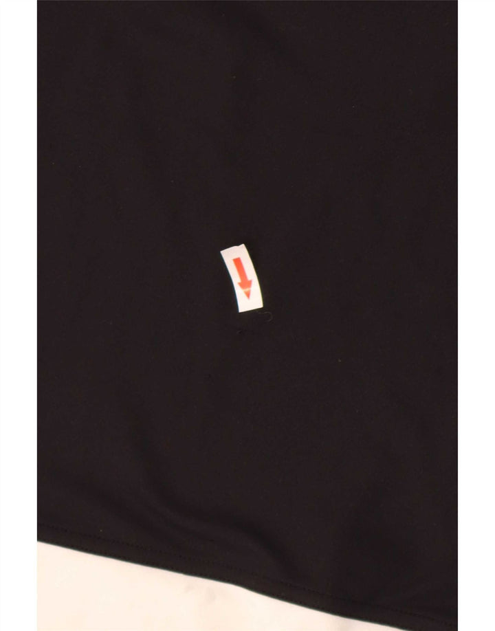 Adidas Mens Climalite Camiseta Top Medio Negro Poliéster