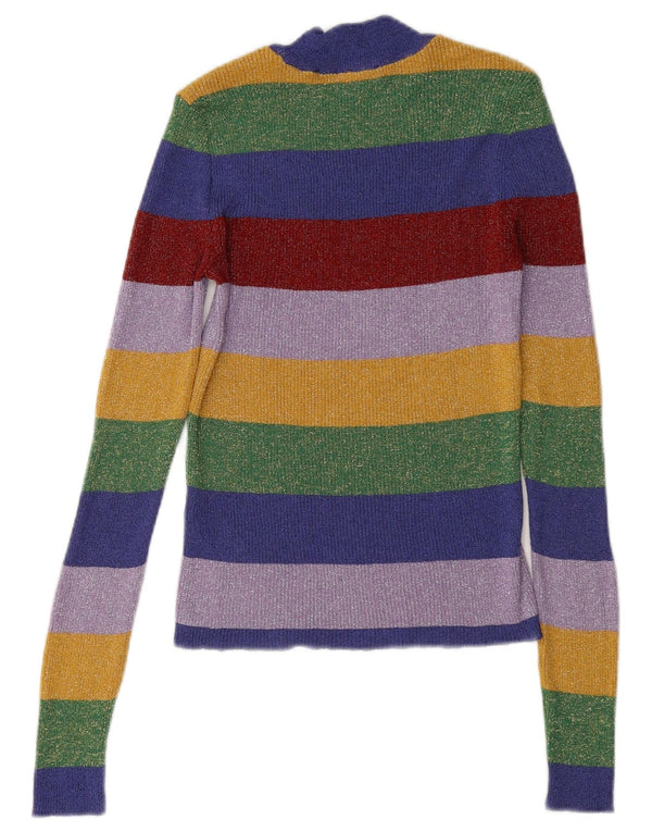 Zara Mujer Blusa Top UK 10 Small Multicolor Rayas