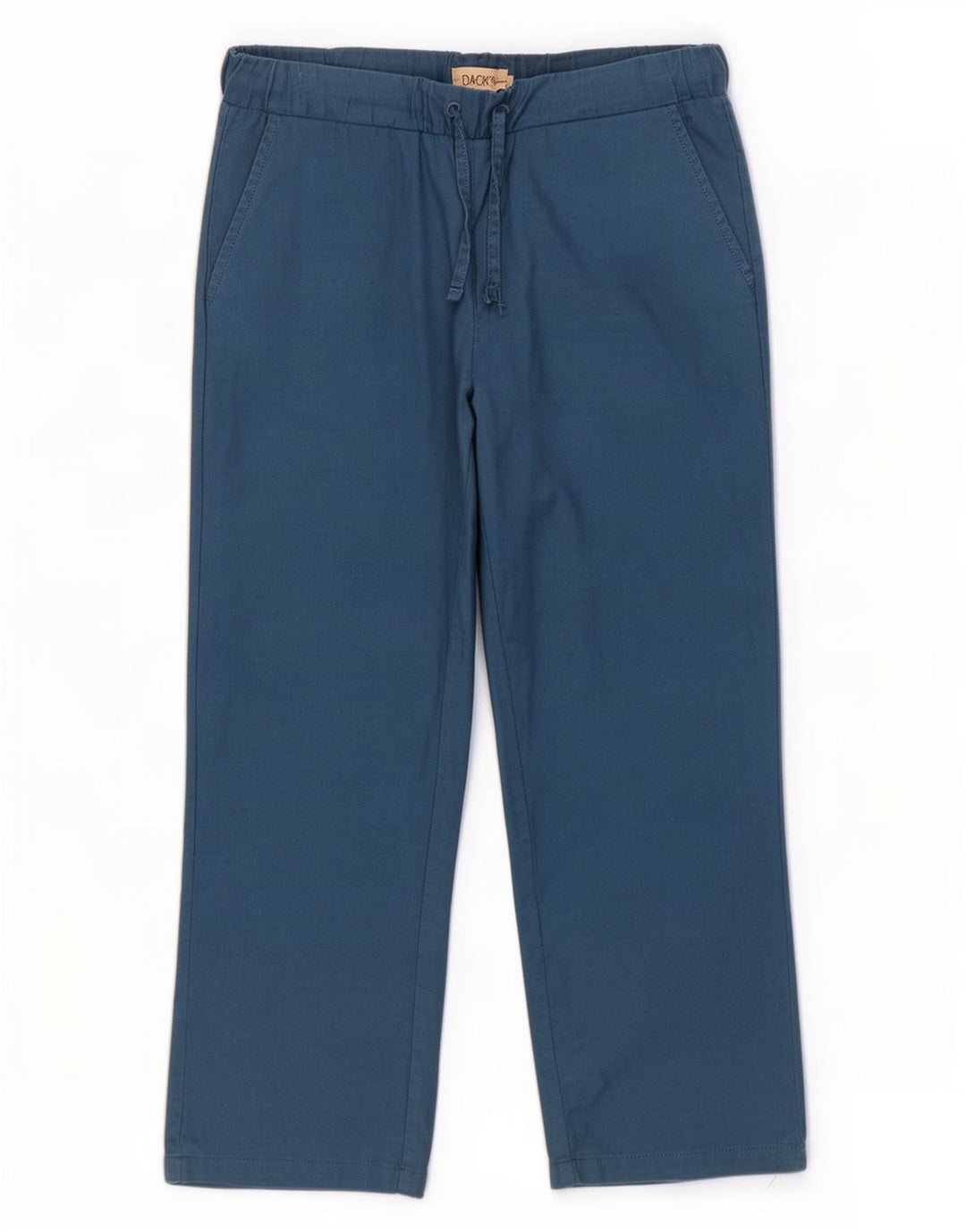 Dack's Pantalones chinos rectos para hombre pequeños W32 L25 algodón azul