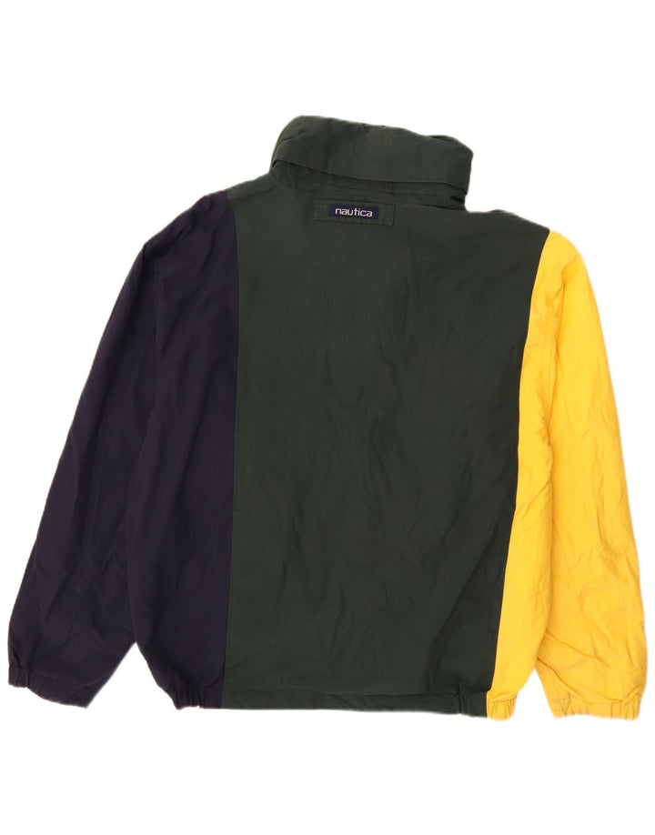 Nautica Chaqueta reversible para hombre UK 40 Large Algodón multicolor con bloques de color
