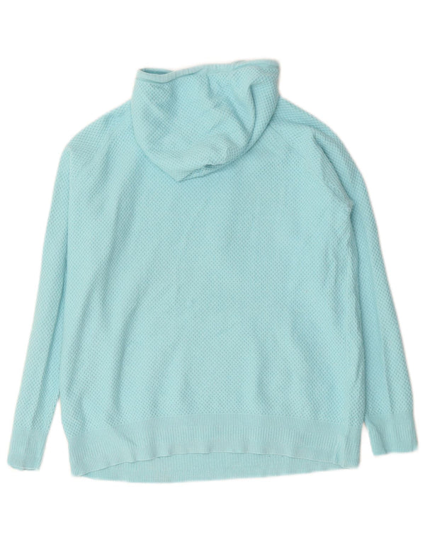 MARKS & SPENCER Jersey con capucha para mujer UK 10 Small Blue Poliéster