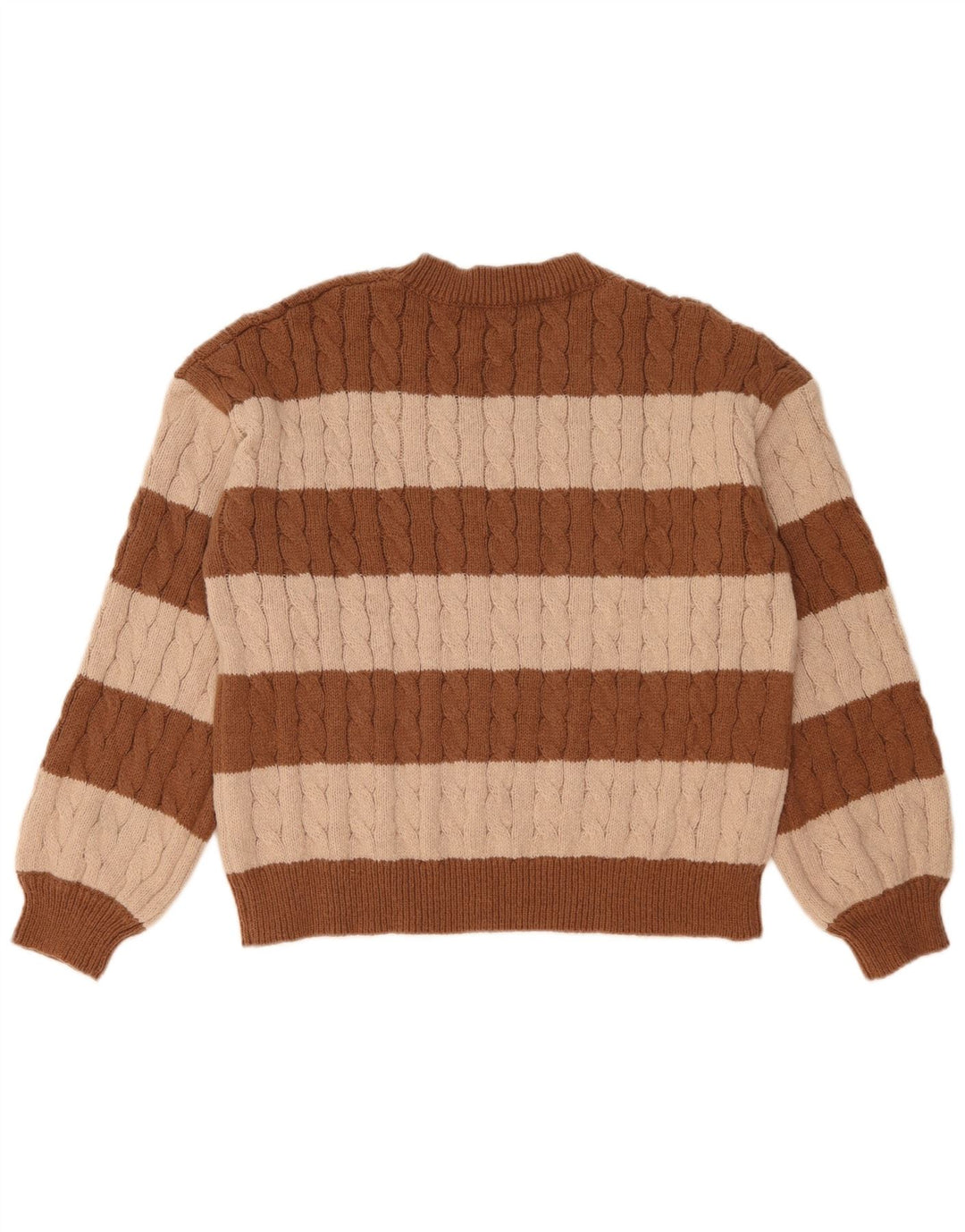 SHEIN Suéter tipo jersey con cuello en V para mujer ES 44 Marrón medio Colorblock