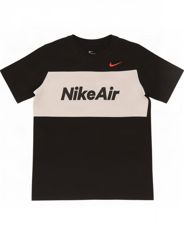 Nike Camiseta gráfica para niños 13-14 años XL Negro Colorblock Algodón