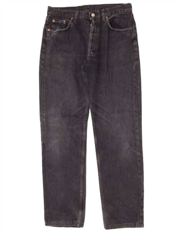 Levi's Vaqueros rectos 501 para hombre W34 L34 Algodón negro