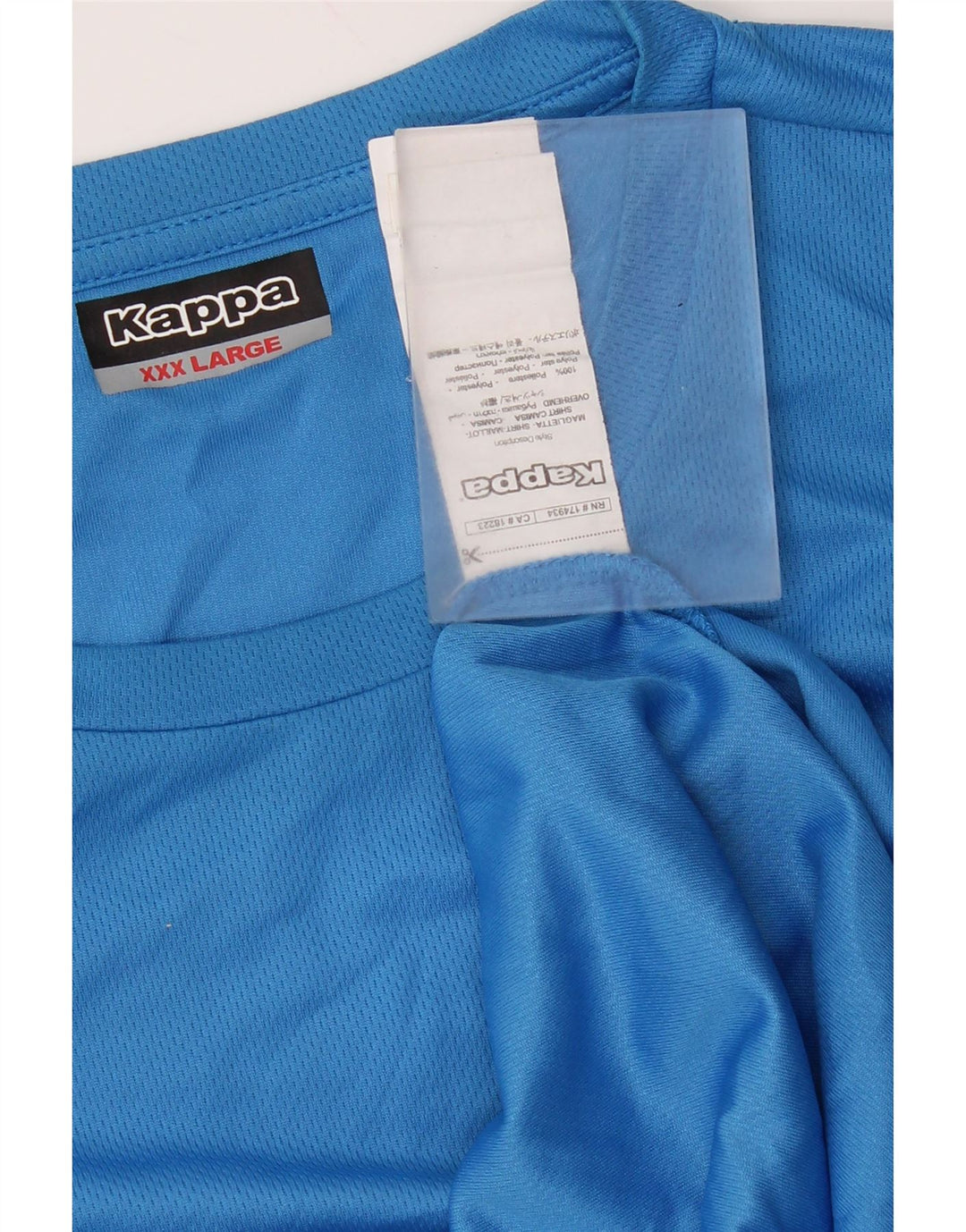 Kappa Camiseta gráfica para hombre Top 3XL Poliéster azul