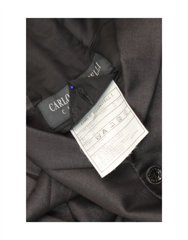Carlo Pignatelli Chaqueta tipo blazer de 2 botones para hombre IT 52 XL Seda gris