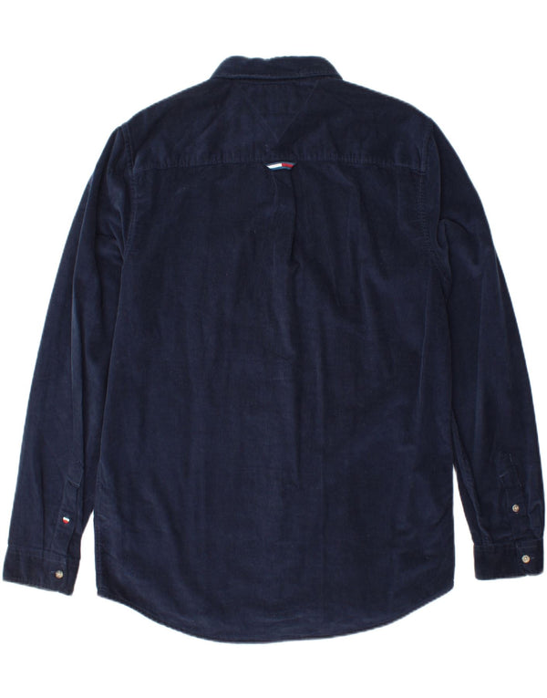 TOMMY HILFIGER Camisa de pana mediana de algodón multicolor con bloques de color