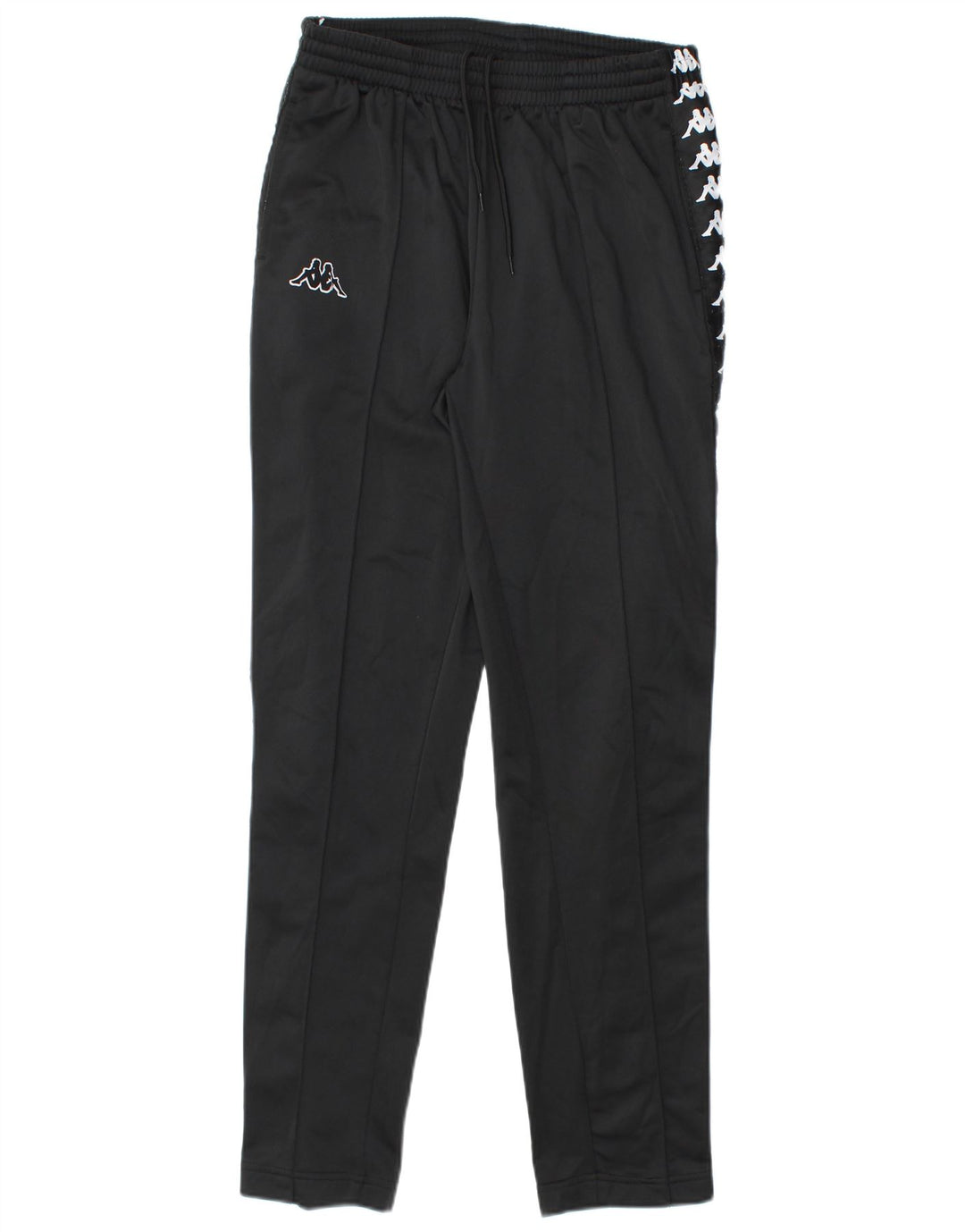 Kappa Pantalones de chándal con gráfico para niños 13-14 años Grande Negro Poliéster