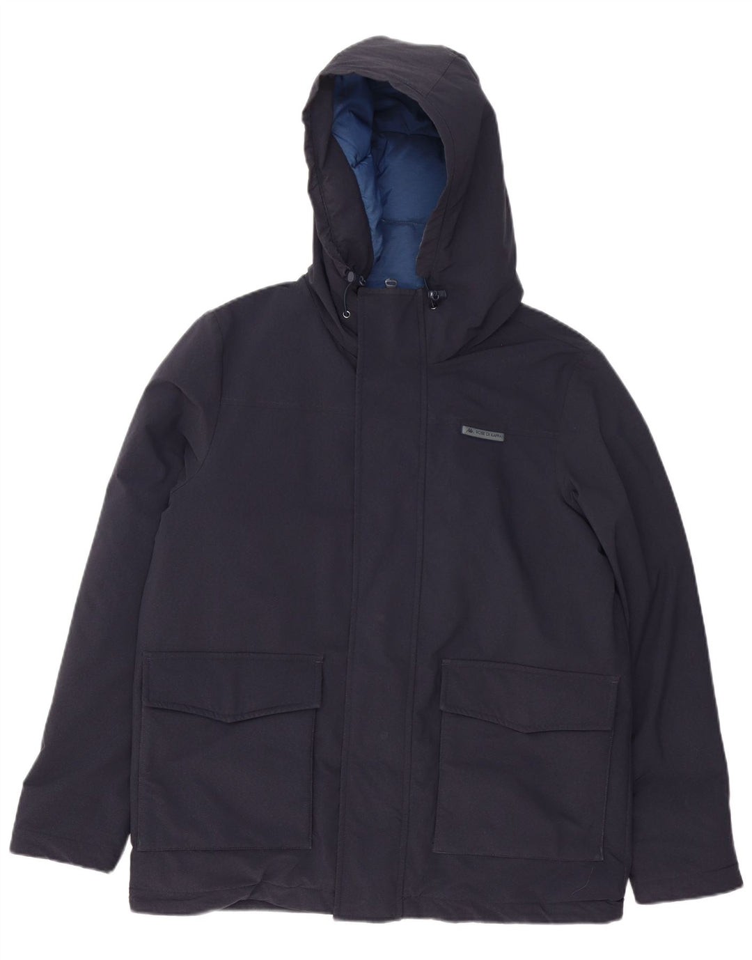 Kappa Chaqueta acolchada con capucha para hombre UK 38 Medium Azul marino Poliamida