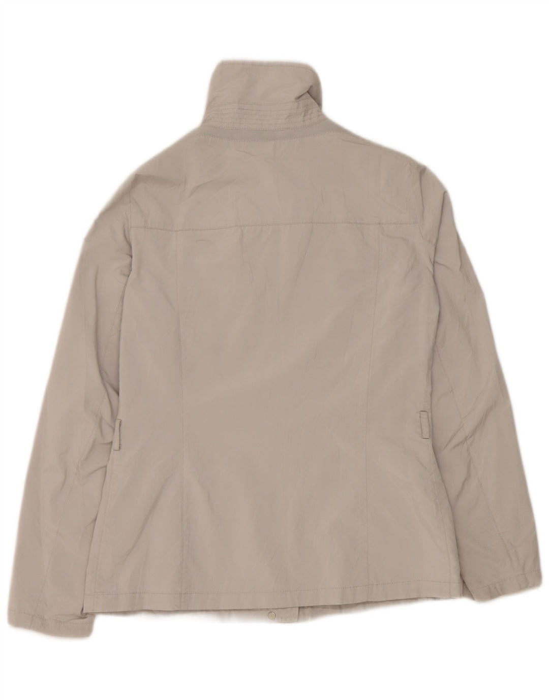Geox Chaqueta impermeable para mujer UK 8 Small Gris Poliéster