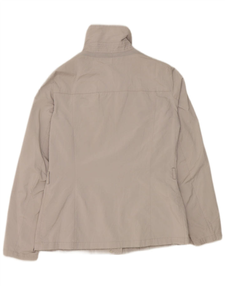 Geox Chaqueta impermeable para mujer UK 8 Small Gris Poliéster