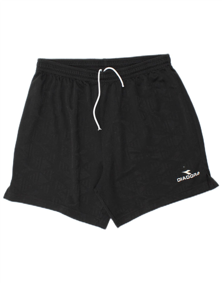 Diadora Pantalón Corto Deportivo Hombre Negro Mediano