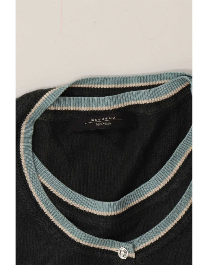 Max Mara - Cárdigan de fin de semana para mujer, talla 40, color verde grande