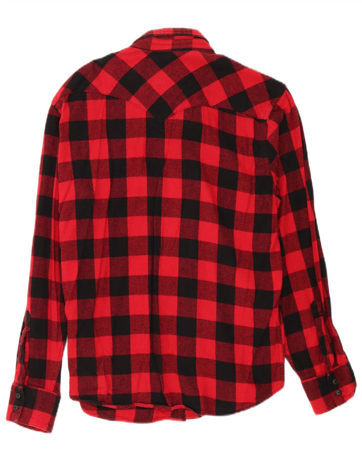 Levi's Camisa De Franela De Algodón A Cuadros Rojos Grandes Para Hombre