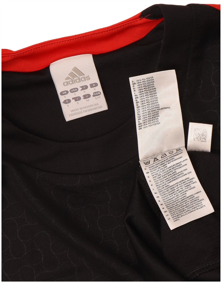 Adidas Hombre Camiseta Top Small Negro Colorblock Poliéster