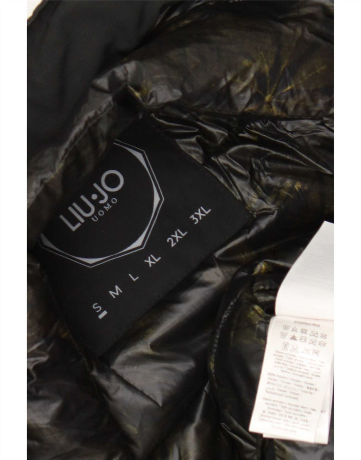 Liu Jo Chaqueta cortavientos militar para hombre UK 36 Small Poliéster negro