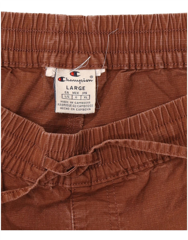 Champion Mens Joggers Cargo Pantalones Grande W32 L28 Marrón