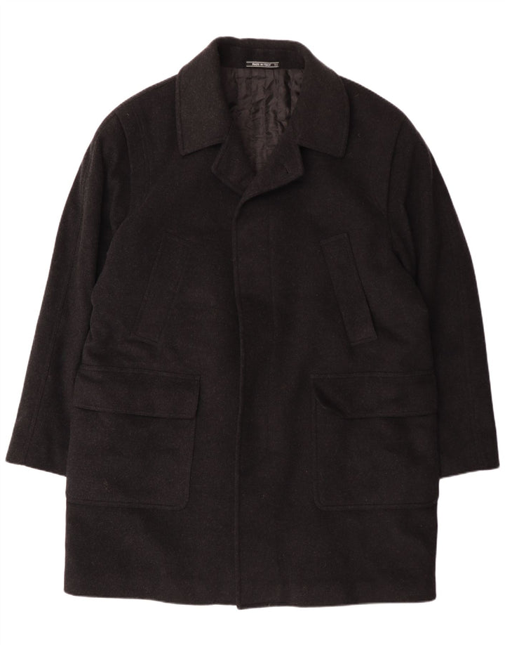 Franco Ancona Abrigo para hombre IT 52 XL Lana negra