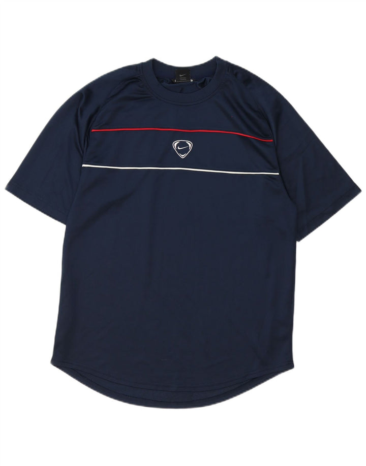 Camiseta Nike Hombre Top Grande Azul Marino Poliéster