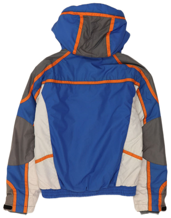 Colmar Chaqueta cortavientos con capucha para hombre Talla 42 2XS Bloque de color azul