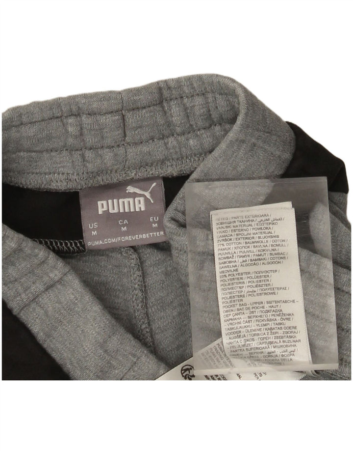 Pantalones De Chándal Puma Gris Medio De Algodón Color Block